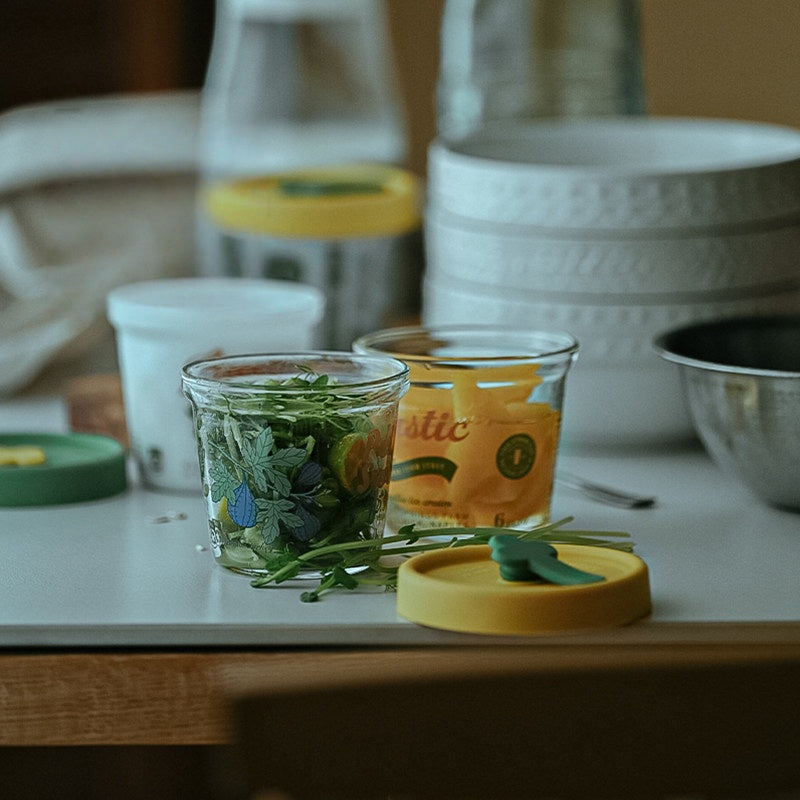 Small Glass Lunch Box for Fat Loss Meals, Food-Grade, Microwave/Refrigerator Safe, Portion Preservation Storage