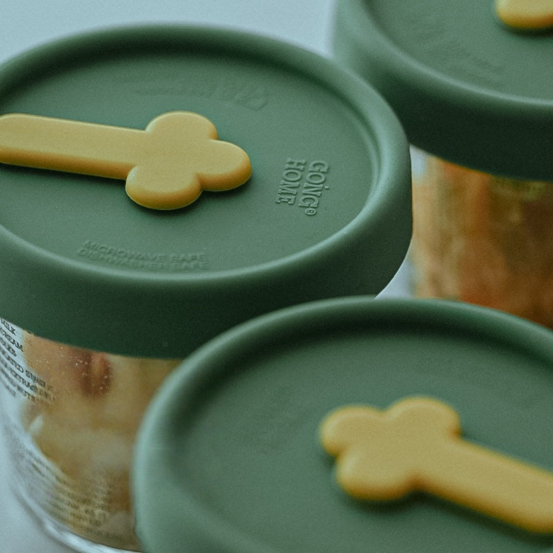 Small Glass Lunch Box for Fat Loss Meals, Food-Grade, Microwave/Refrigerator Safe, Portion Preservation Storage