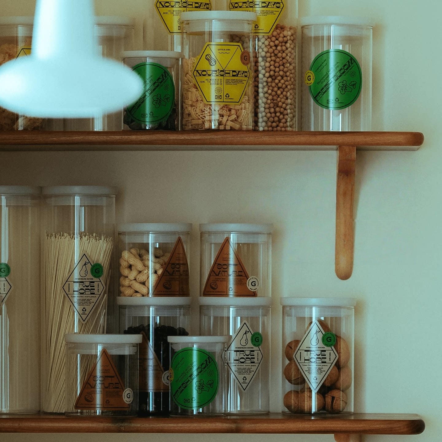 Borosilicate Glass Airtight Storage Jar for Kitchen Grains, Food Grade & Moisture Proof