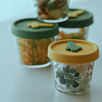Small Glass Lunch Box for Fat Loss Meals, Food-Grade, Microwave/Refrigerator Safe, Portion Preservation Storage