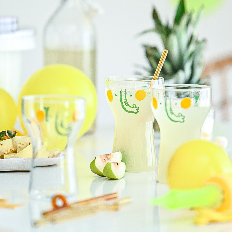 Cute Cartoon Elephant & Tiger Heat-Resistant Glass Cup