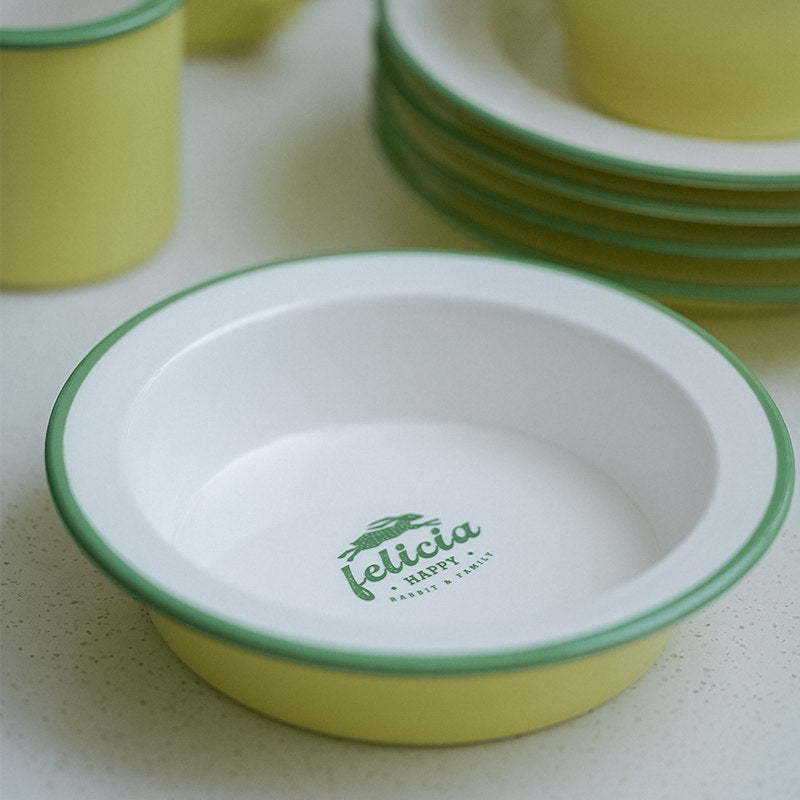 Retro Nostalgic Ceramic Tableware Steak Plate