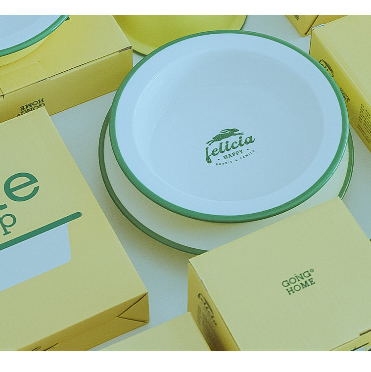 Retro Nostalgic Ceramic Tableware Steak Plate