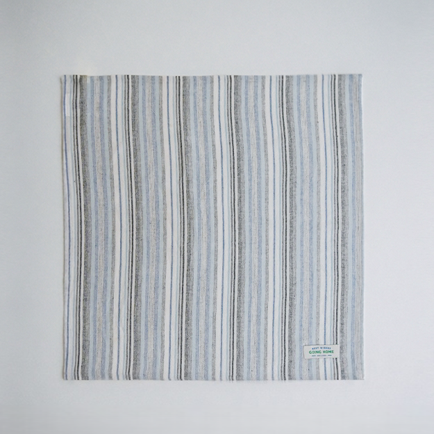 100% Cotton Stripe Tea Table Dust Cover & Napkin