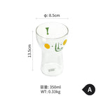 Cute Cartoon Elephant & Tiger Heat-Resistant Glass Cup