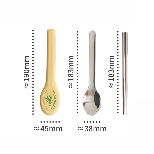 Stainless Steel Chopsticks And Spoons Silicone Storage Box