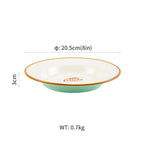 Retro Nostalgic Ceramic Tableware Steak Plate