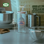Summer Drinking Glass Cup, Heat-Resistant Glass with Lid