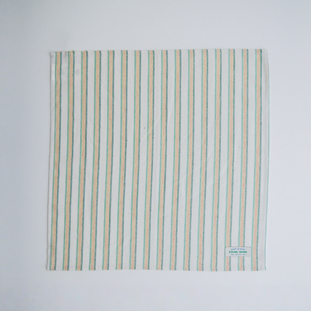 100% Cotton Stripe Tea Table Dust Cover & Napkin