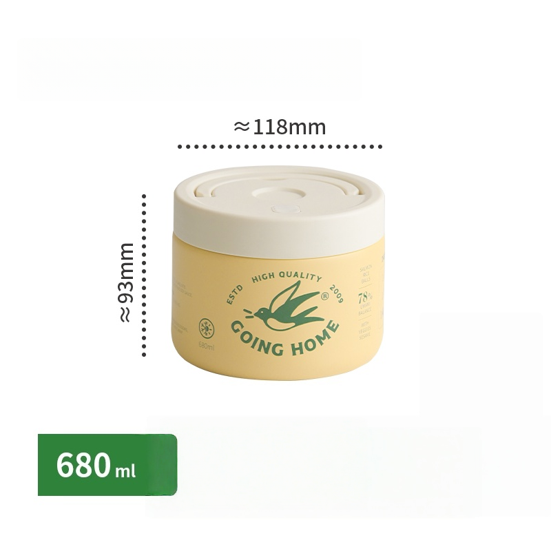 Insulated Lunch Bbox, Food-grade Double-layer 304 Stainless Steel Bento Box