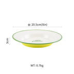 Retro Nostalgic Ceramic Tableware Steak Plate