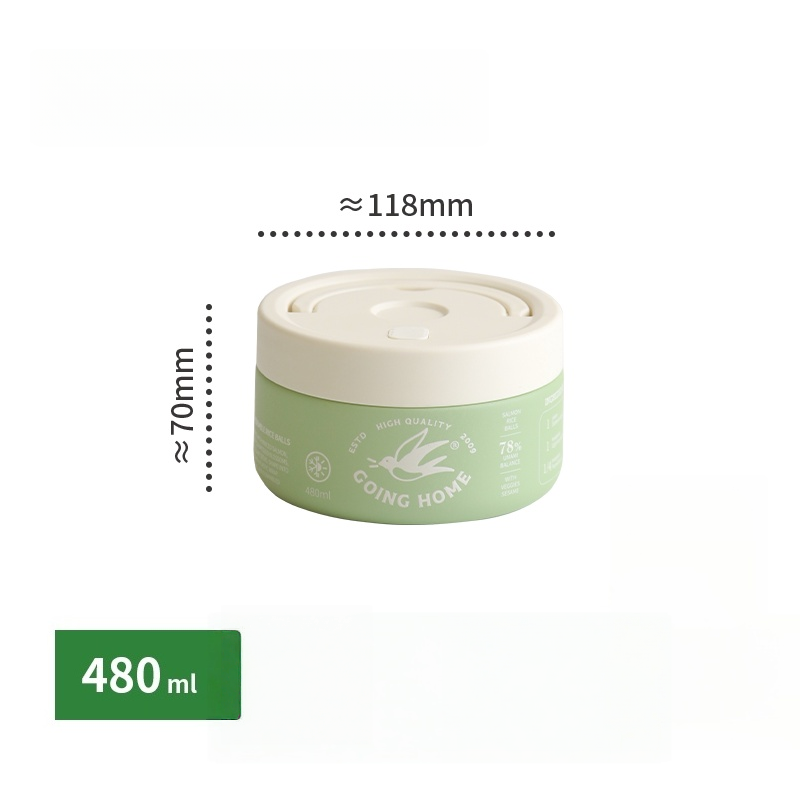 Insulated Lunch Bbox, Food-grade Double-layer 304 Stainless Steel Bento Box