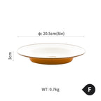 Coffee Brown Ceramic Home Tableware: Bowls, Plates, Mugs