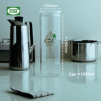 Borosilicate Glass Airtight Storage Jar for Kitchen Grains, Food Grade & Moisture Proof