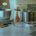 Summer Drinking Glass Cup, Heat-Resistant Glass with Lid