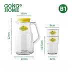 Thickened Borosilicate Glass Kettle, High Temp Resistant, Large Capacity for Cold Water