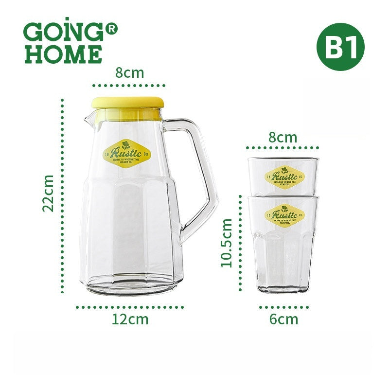 Thickened Borosilicate Glass Kettle, High Temp Resistant, Large Capacity for Cold Water