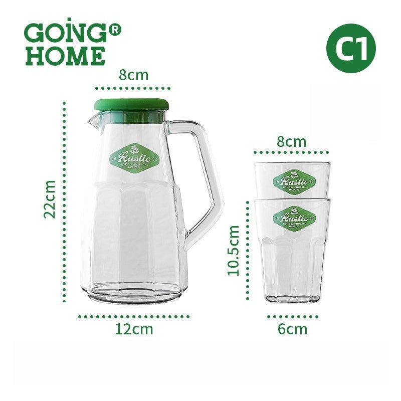 Thickened Borosilicate Glass Kettle, High Temp Resistant, Large Capacity for Cold Water