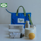 Handheld Insulated Waterproof Lunch Bag - Blue