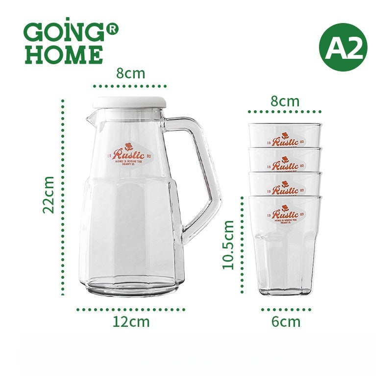 Thickened Borosilicate Glass Kettle, High Temp Resistant, Large Capacity for Cold Water