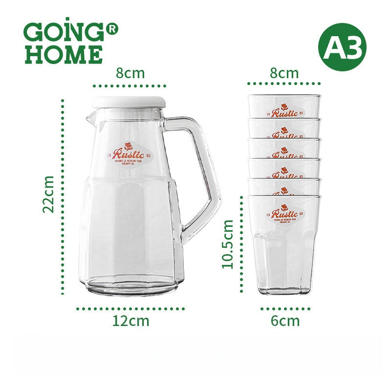 Thickened Borosilicate Glass Kettle, High Temp Resistant, Large Capacity for Cold Water