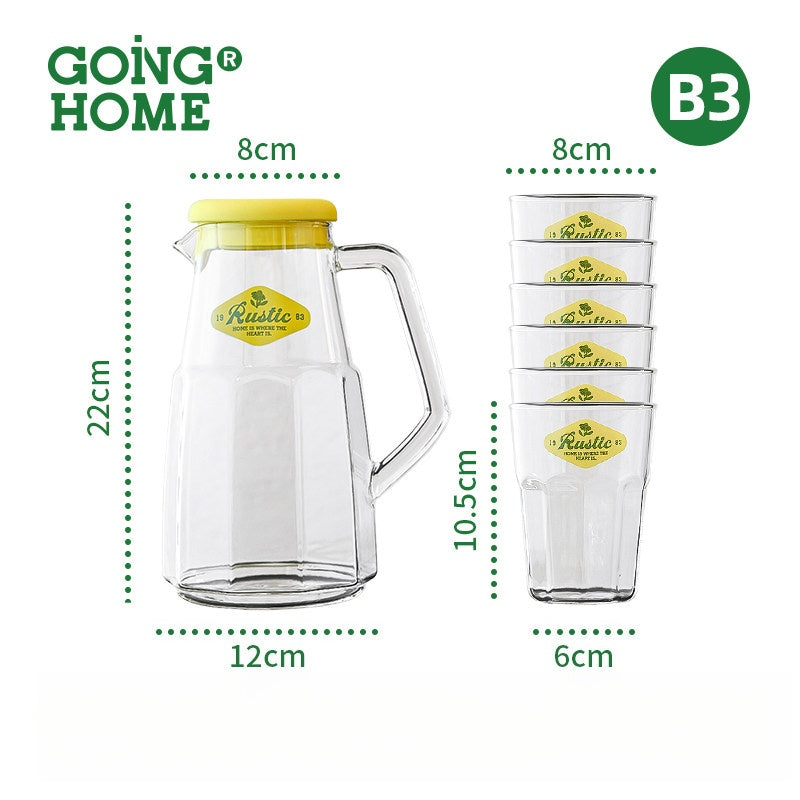 Thickened Borosilicate Glass Kettle, High Temp Resistant, Large Capacity for Cold Water