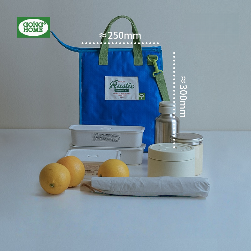 Handheld Insulated Waterproof Lunch Bag - Blue