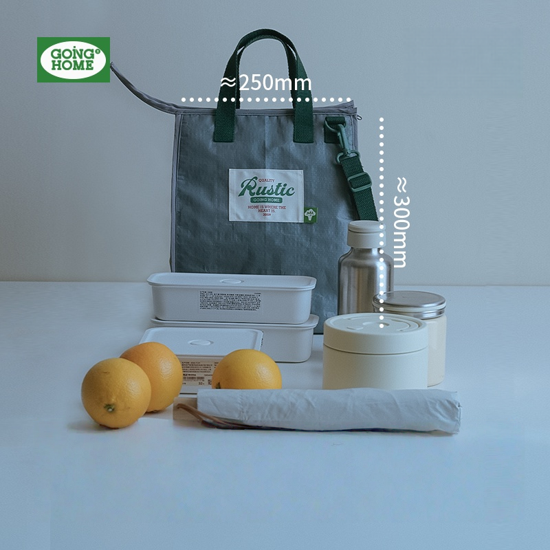 Handheld Insulated Waterproof Lunch Bag - Grey