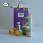 Handheld Insulated Waterproof Lunch Bag - Purple