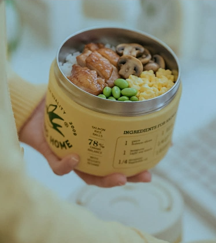 Insulated Lunch Bbox, Food-grade Double-layer 304 Stainless Steel Bento Box